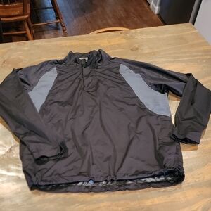 PGA Tour Black and Gray Men's Windbreaker